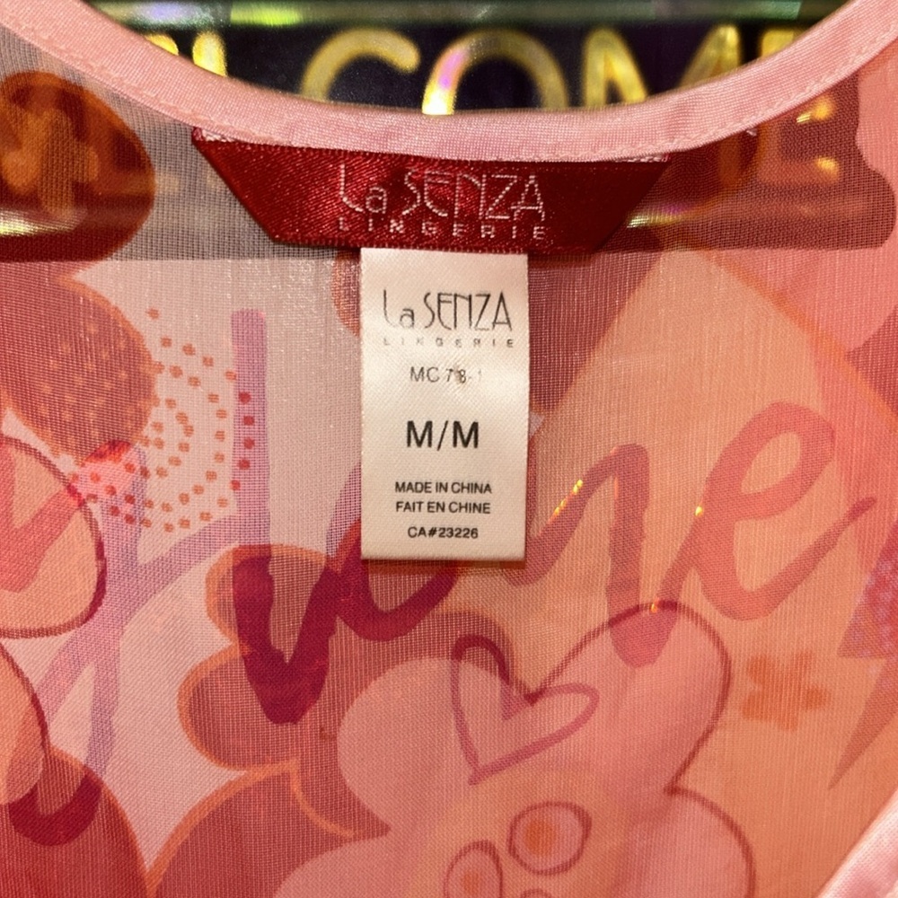 Y2K LA SENZA MESH TIE UP FLORAL VINTAGE TOP - Picture 4 of 7